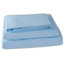 Hospital Bed Sheet With One Pillowcase - Blue