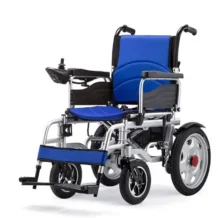 Electric Wheel Chair With Propelled Legs- Blue