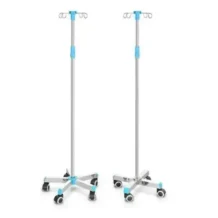 Medical Drip Stand With Wheel- 2 Sets